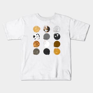 Rolling Cat Pattern Kids T-Shirt